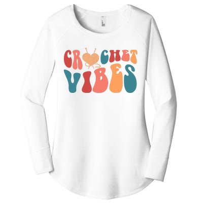 Crochet Vibes Crochet Lover Women's Perfect Tri Tunic Long Sleeve Shirt