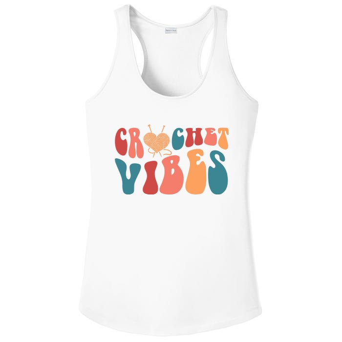 Crochet Vibes Crochet Lover Ladies PosiCharge Competitor Racerback Tank