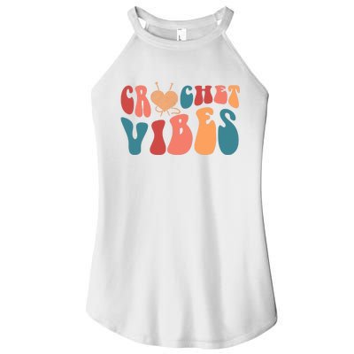 Crochet Vibes Crochet Lover Women's Perfect Tri Rocker Tank