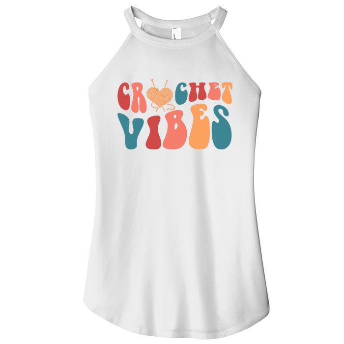 Crochet Vibes Crochet Lover Women's Perfect Tri Rocker Tank