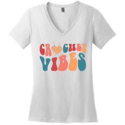 Crochet Vibes Crochet Lover Women's V-Neck T-Shirt