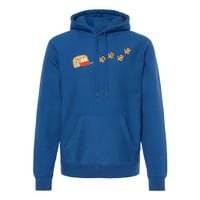 Camper Van Christmas Golden Retriever Sleigh Xmas Pajama Gift Premium Hoodie