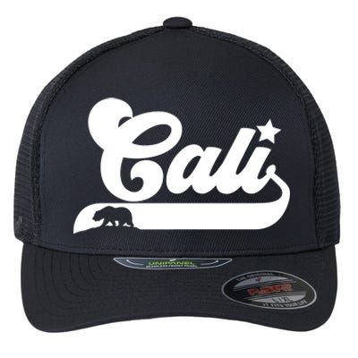 Cali Vintage California Bear Usa State Beauty Design Idea Flexfit Unipanel Trucker Cap