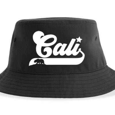 Cali Vintage California Bear Usa State Beauty Design Idea Sustainable Bucket Hat