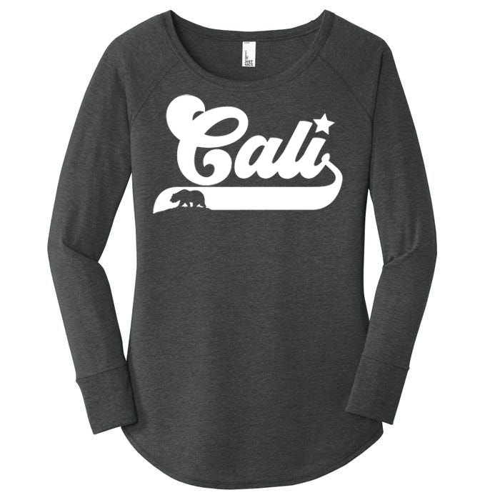 Cali Vintage California Bear Usa State Beauty Design Idea Women's Perfect Tri Tunic Long Sleeve Shirt