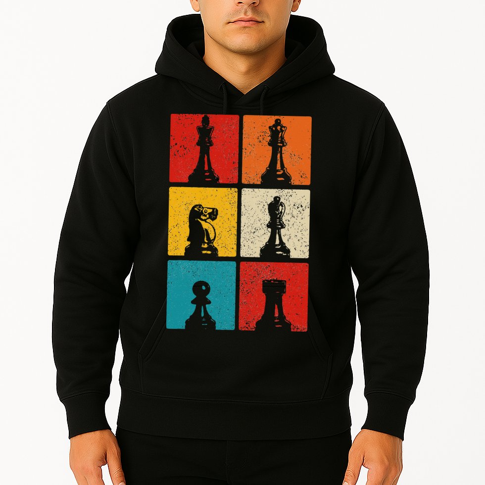 Chess Vintage Chess Master Club Chess Player Hoodie