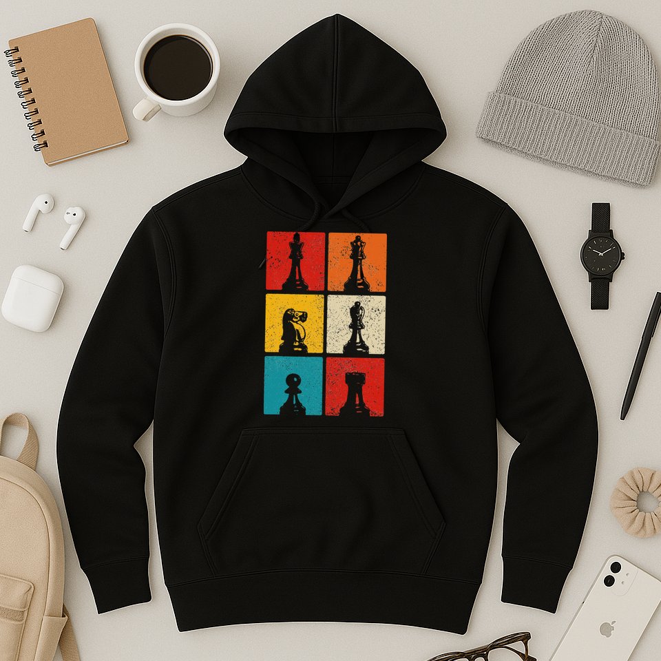 Chess Vintage Chess Master Club Chess Player Hoodie
