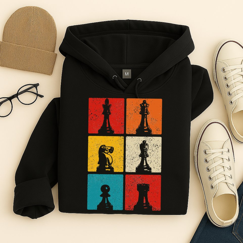 Chess Vintage Chess Master Club Chess Player Hoodie
