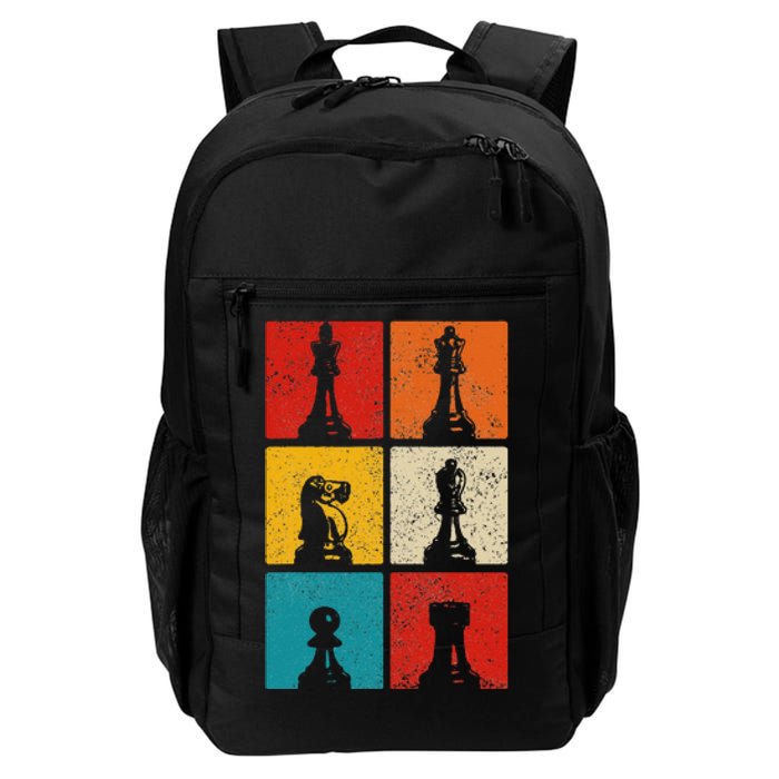 Chess Vintage Chess Master Club Chess Player Daily Commute Backpack