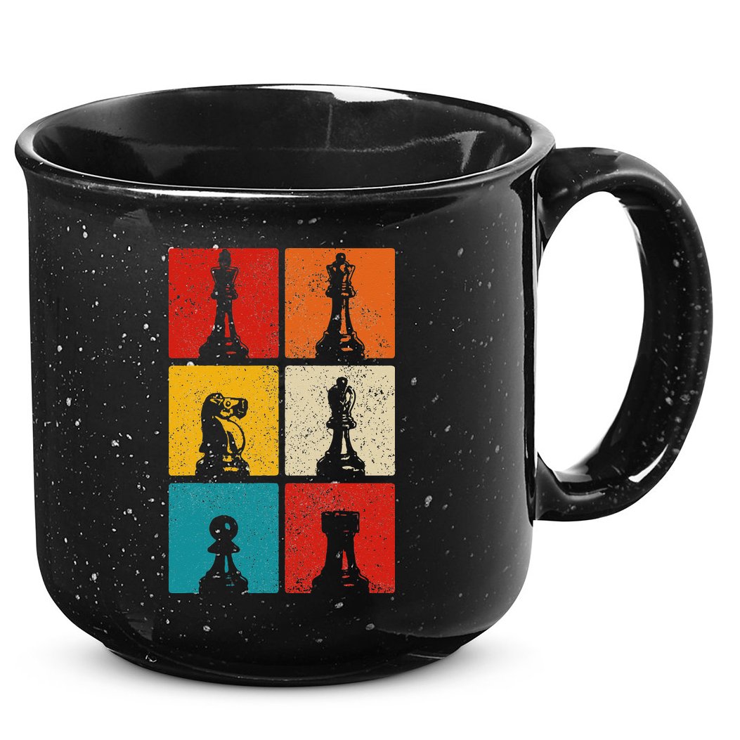 Chess Vintage Chess Master Club Chess Player 15oz Campfire Ceramic Mug