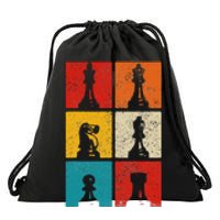 Chess Vintage Chess Master Club Chess Player Drawstring Bag