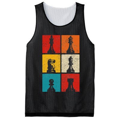 Chess Vintage Chess Master Club Chess Player Mesh Reversible Basketball Jersey Tank