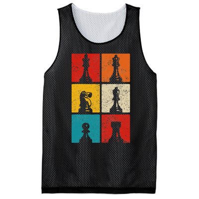 Chess Vintage Chess Master Club Chess Player Mesh Reversible Basketball Jersey Tank