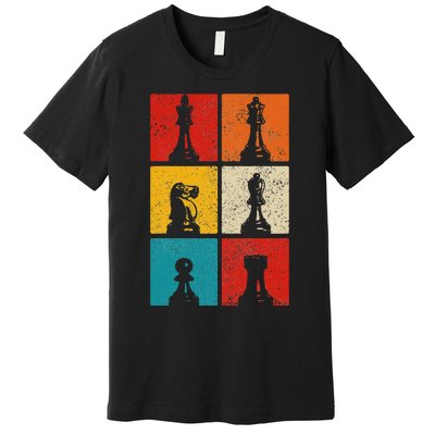 Chess Vintage Chess Master Club Chess Player Premium T-Shirt