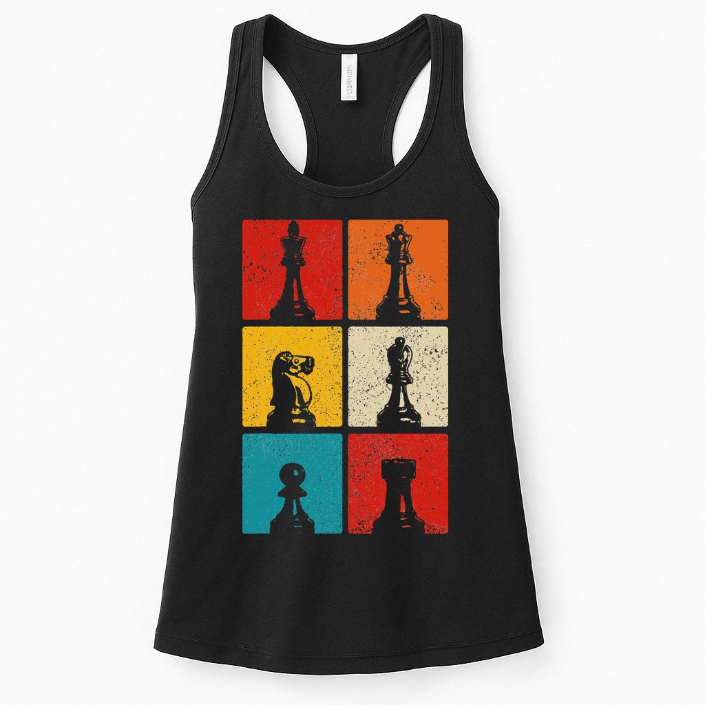 Chess Vintage Chess Master Club Chess Player Womens Tank Top