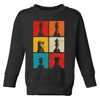 Chess Vintage Chess Master Club Chess Player Toddler Sweatshirt