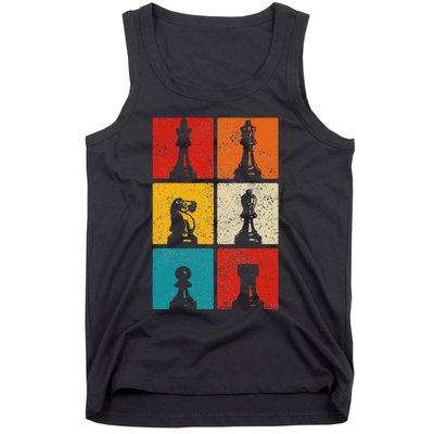 Chess Vintage Chess Master Club Chess Player Tank Top