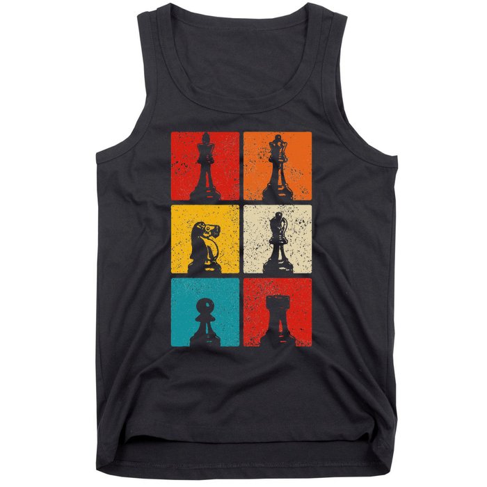 Chess Vintage Chess Master Club Chess Player Tank Top