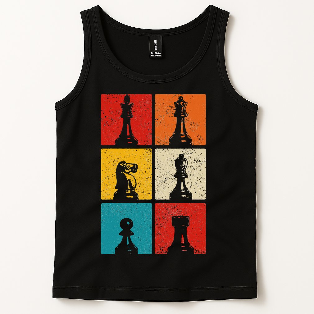 Chess Vintage Chess Master Club Chess Player Tank Top