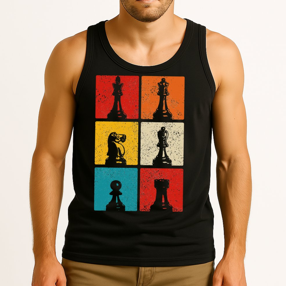 Chess Vintage Chess Master Club Chess Player Tank Top