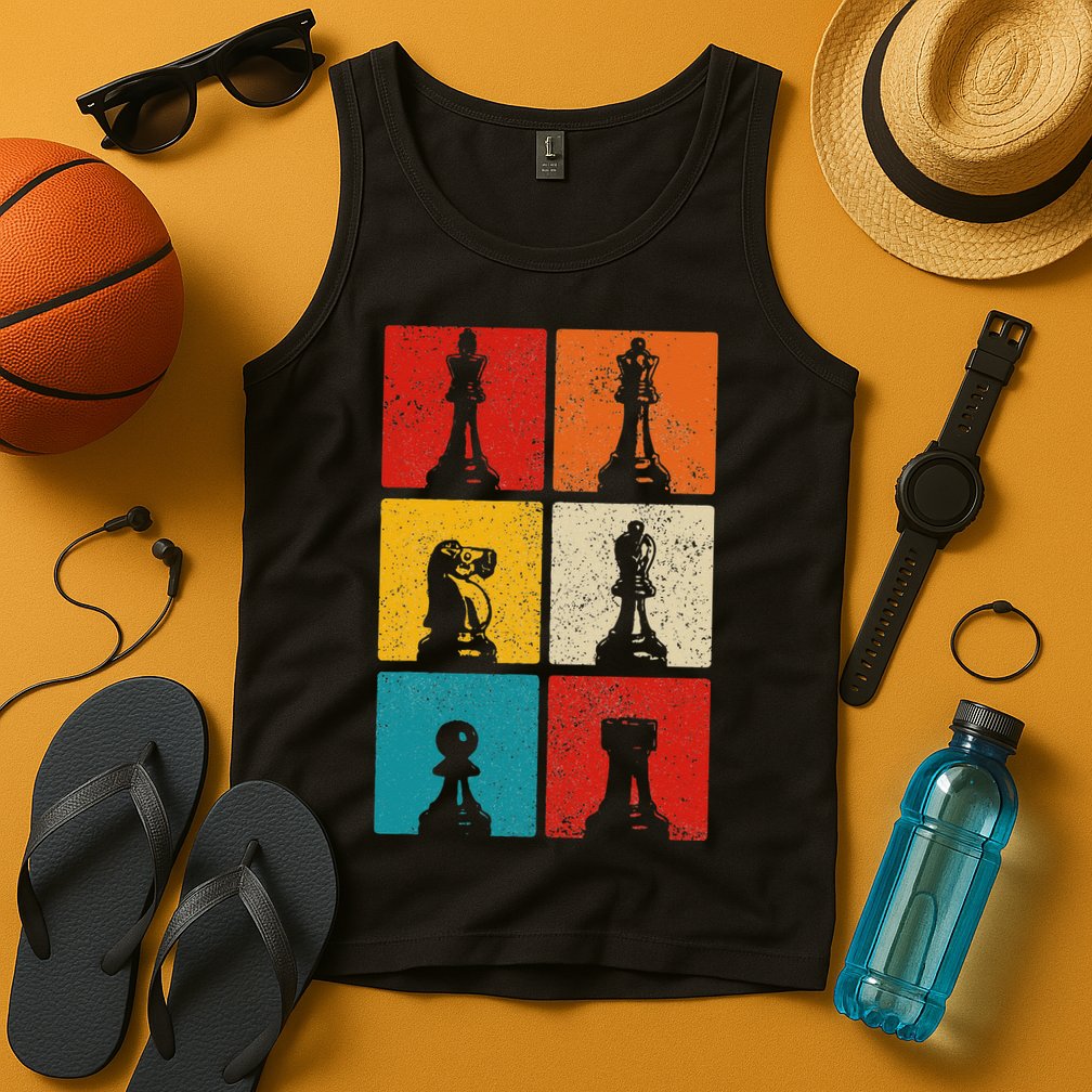 Chess Vintage Chess Master Club Chess Player Tank Top