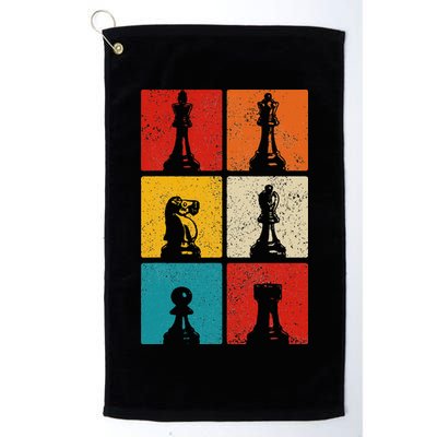 Chess Vintage Chess Master Club Chess Player Golf Towel