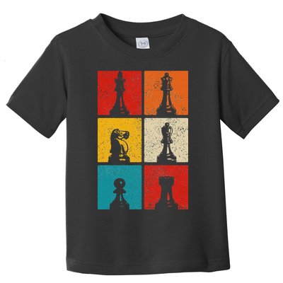 Chess Vintage Chess Master Club Chess Player Toddler T-Shirt