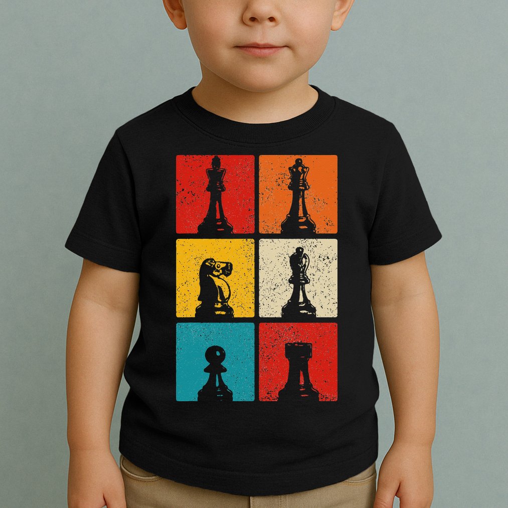 Chess Vintage Chess Master Club Chess Player Toddler T-Shirt