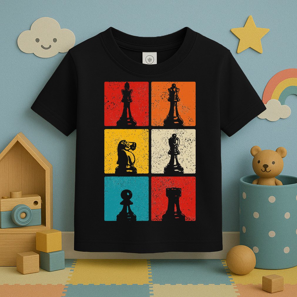 Chess Vintage Chess Master Club Chess Player Toddler T-Shirt