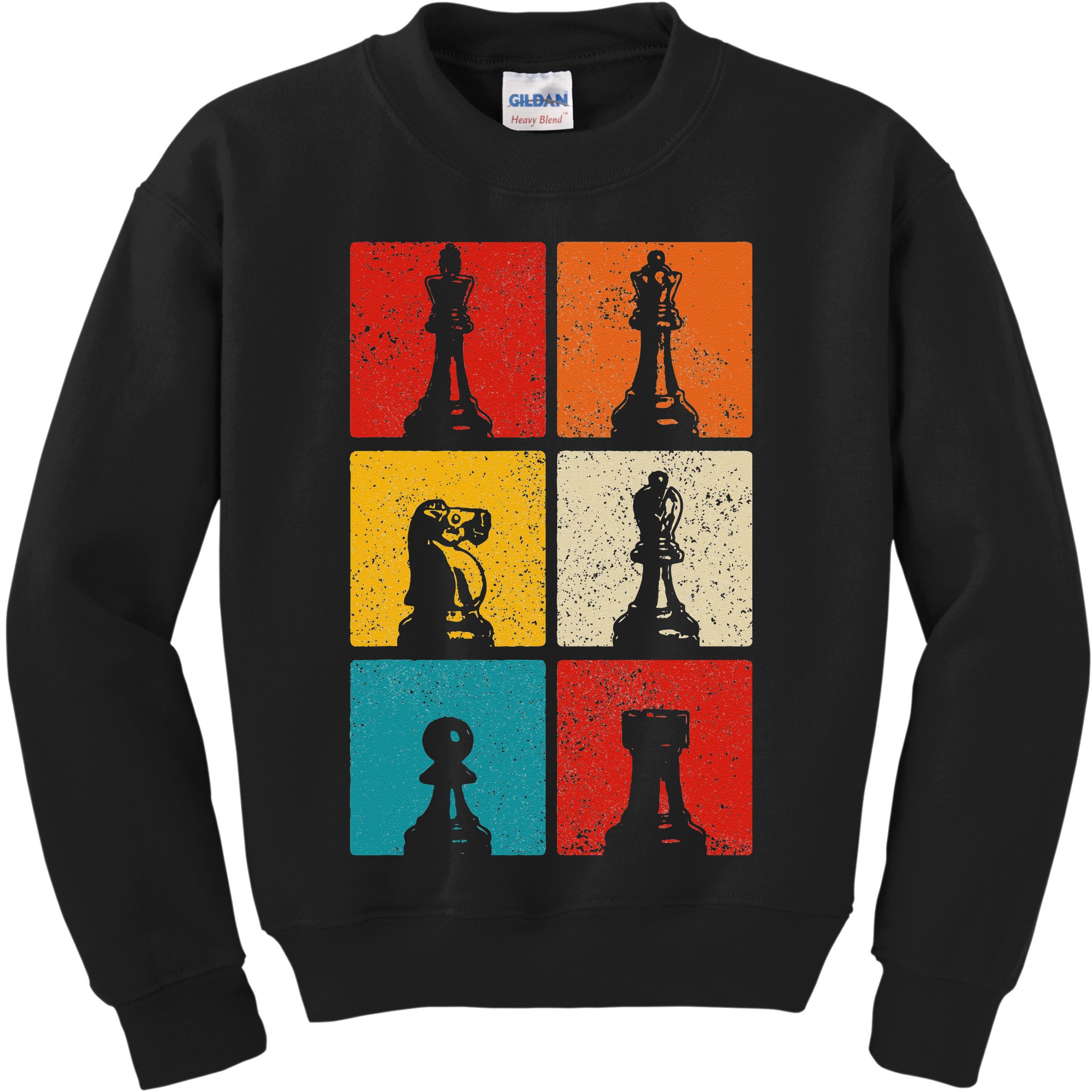 Chess Vintage Chess Master Club Chess Player Kids Sweatshirt