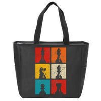 Chess Vintage Chess Master Club Chess Player Zip Tote Bag