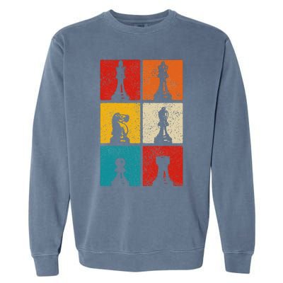 Chess Vintage Chess Master Club Chess Player Garment-Dyed Sweatshirt