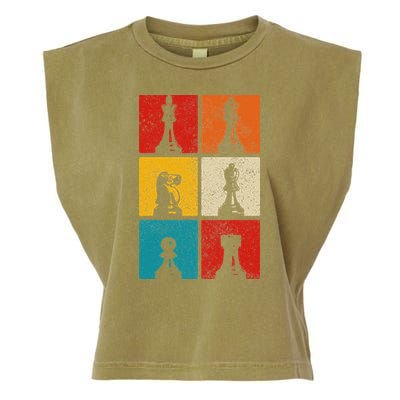 Chess Vintage Chess Master Club Chess Player Garment-Dyed Women's Muscle Tee