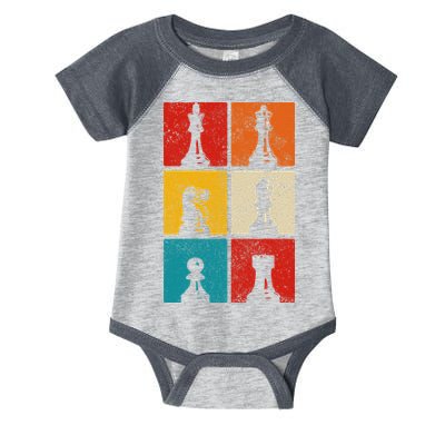 Chess Vintage Chess Master Club Chess Player Infant Baby Jersey Bodysuit