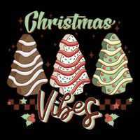 Christmas Vibes Cookie Tree Retro 16oz Travel Tumbler