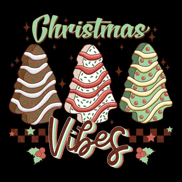 Christmas Vibes Cookie Tree Retro 16oz Travel Tumbler