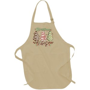 Christmas Vibes Cookie Tree Retro Full-Length Apron With Pockets