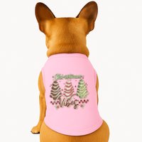 Christmas Vibes Cookie Tree Retro Doggie Tank