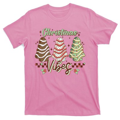 Christmas Vibes Cookie Tree Retro T-Shirt