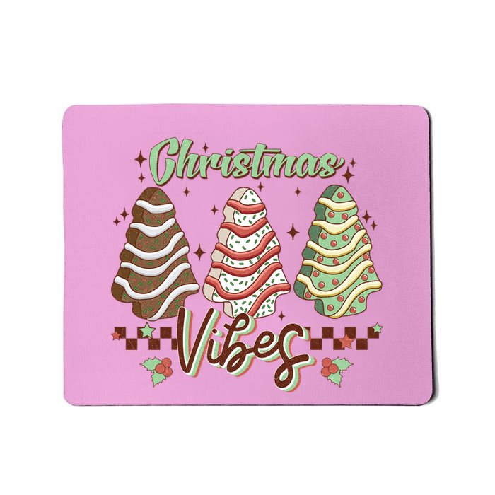 Christmas Vibes Cookie Tree Retro Mousepad