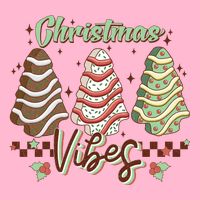 Christmas Vibes Cookie Tree Retro Mousepad