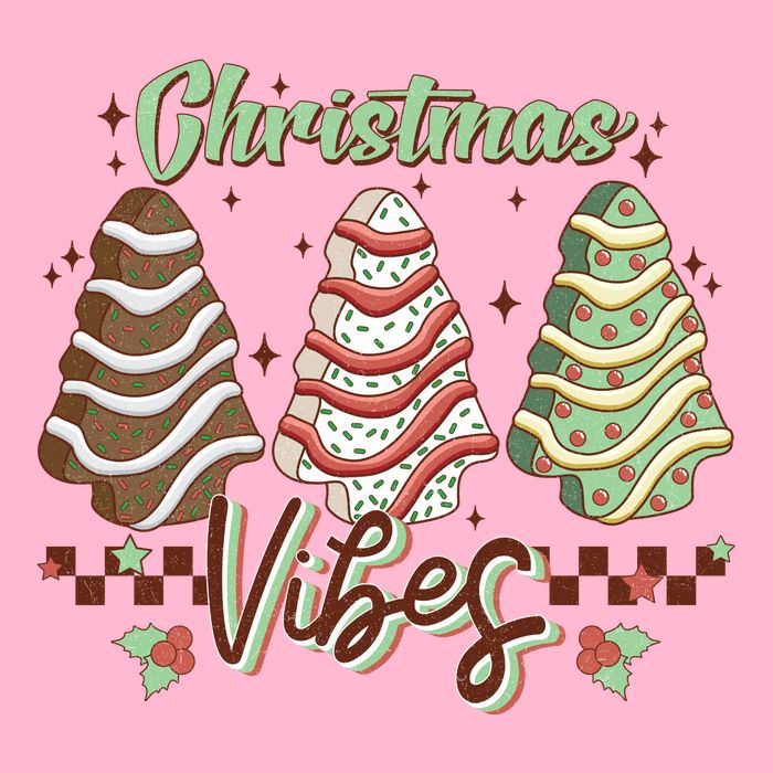 Christmas Vibes Cookie Tree Retro Mousepad