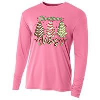 Christmas Vibes Cookie Tree Retro Cooling Performance Long Sleeve Crew