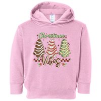 Christmas Vibes Cookie Tree Retro Toddler Hoodie