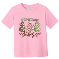 Christmas Vibes Cookie Tree Retro Toddler T-Shirt