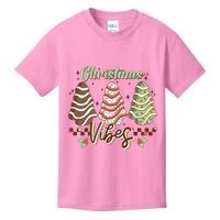 Christmas Vibes Cookie Tree Retro Kids T-Shirt