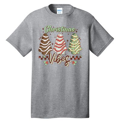 Christmas Vibes Cookie Tree Retro Tall T-Shirt