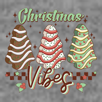 Christmas Vibes Cookie Tree Retro 7-Panel Snapback Hat