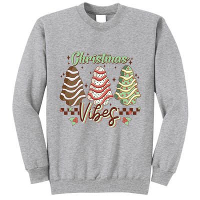 Christmas Vibes Cookie Tree Retro Tall Sweatshirt