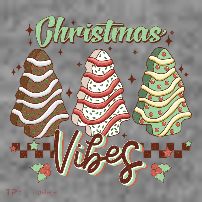 Christmas Vibes Cookie Tree Retro Tall Sweatshirt